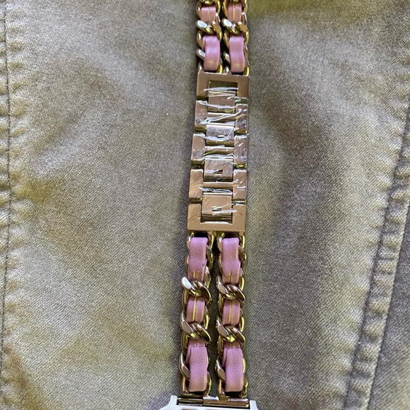 Metal + faux Leather Band Strap for Apple Watch. - Picture 4 of 14